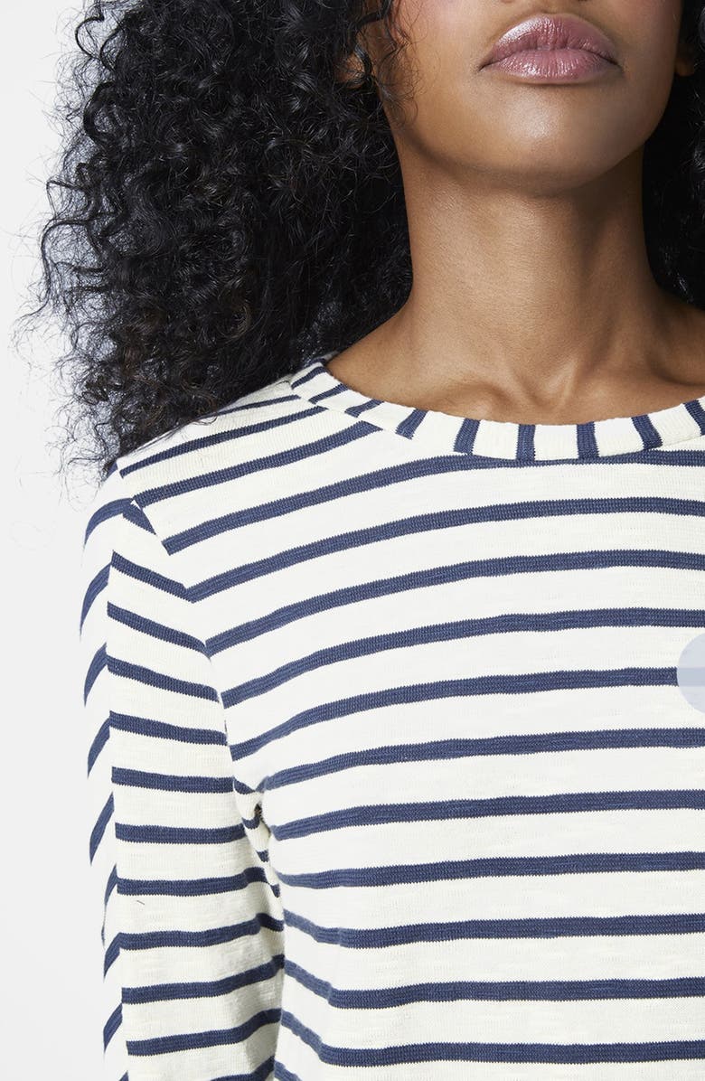 Topshop Long Sleeve Stripe Top, Alternate, color, 