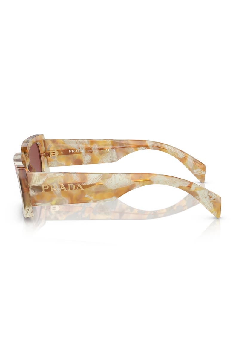 52mm Pillow Sunglasses, Alternate, color, DNUDARK BROWN 2