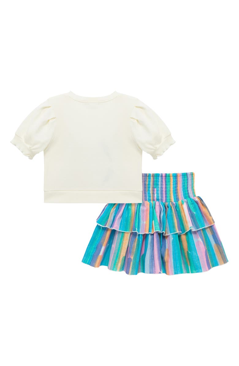 Peek Aren't You Curious Kids' Dragonflies Embellished Embroidered Shirt & Skirt, Alternate, color,