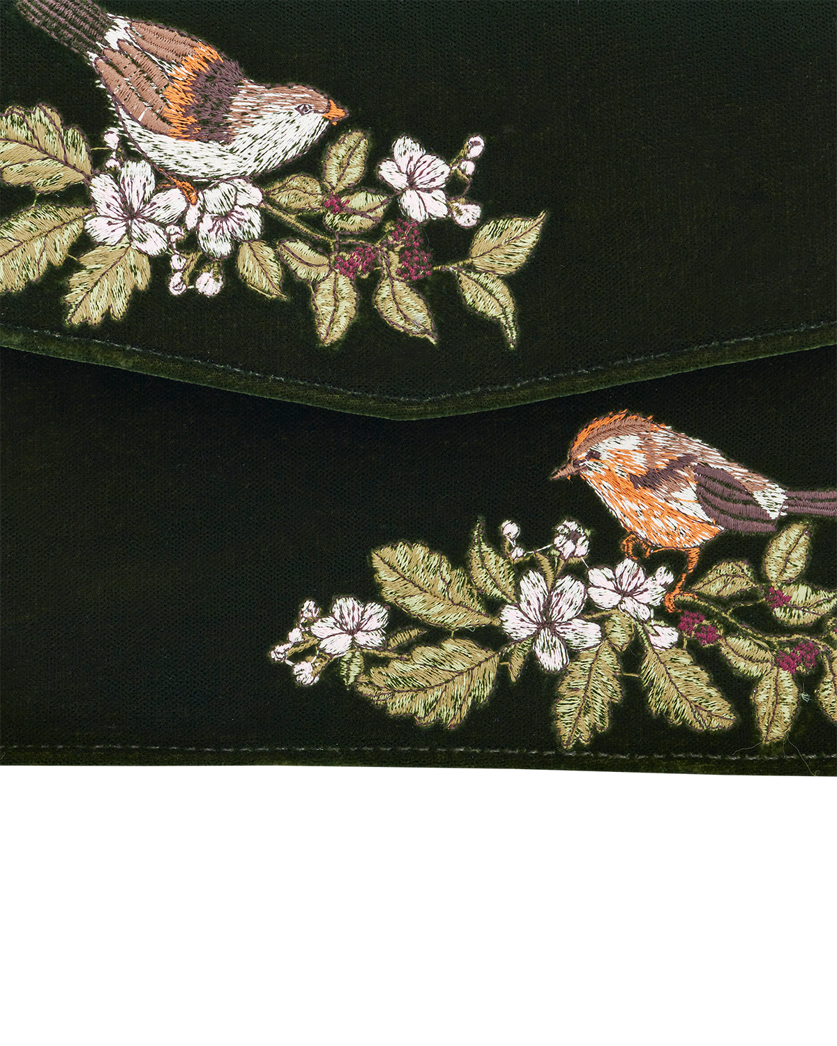 Eliza Wren Velvet Embroidered Top Handle Purse, Alternate, color, Dark Green