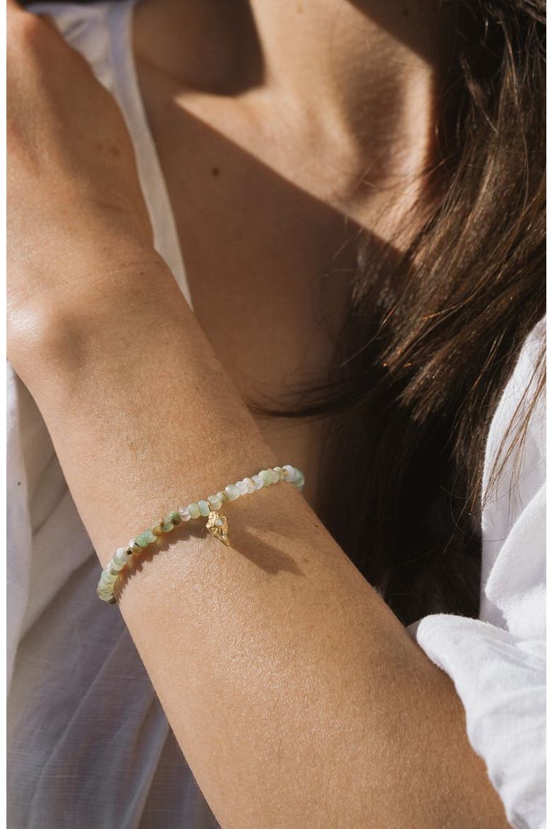 Nurtured by Love Opal Conch Shell Bracelet, Alternate, color, Green