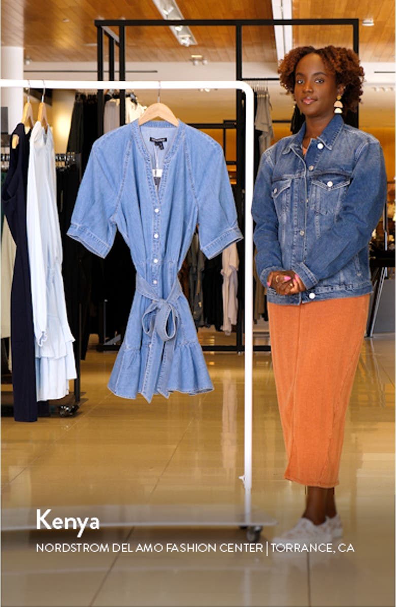 Kanika Belted Denim Minidress, sales video thumbnail
