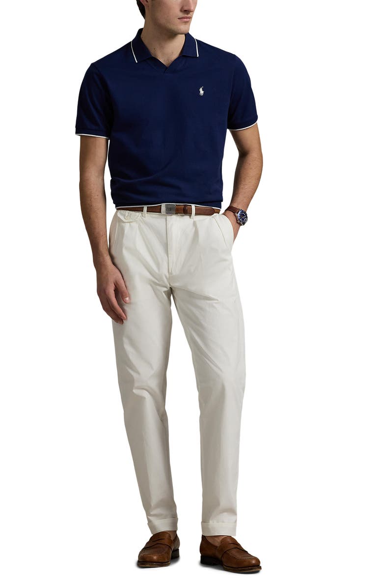 Polo Ralph Lauren Jacquard Mesh Polo, Alternate, color, Navy