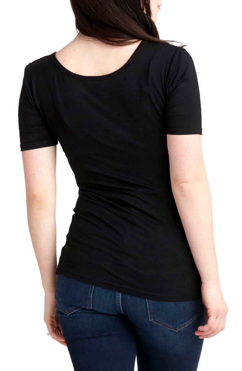 Nom Maternity Snap Placket Maternity/Nursing Tee, Alternate, color,
