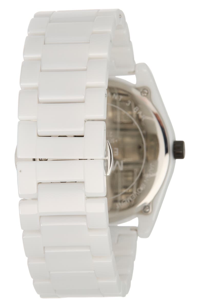MVMT WATCHES Element Ceramic Bracelet Watch, 43mm, Alternate, color, Gloss White