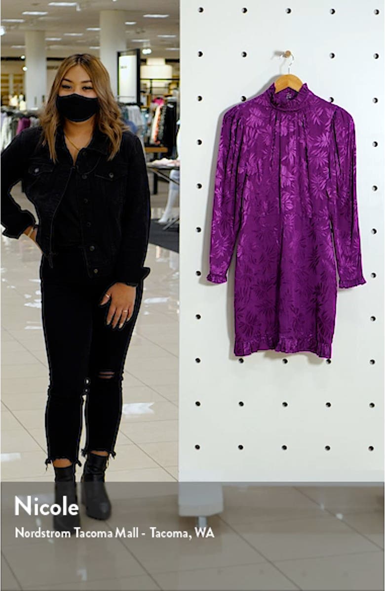 Zoe Floral Long Sleeve Minidress, sales video thumbnail