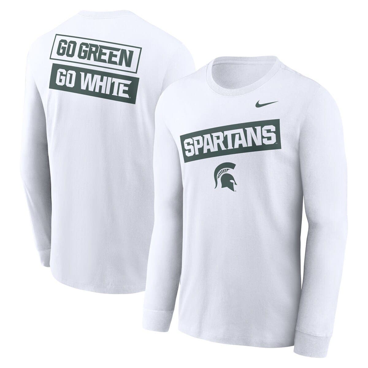 michigan state nike long sleeve shirt