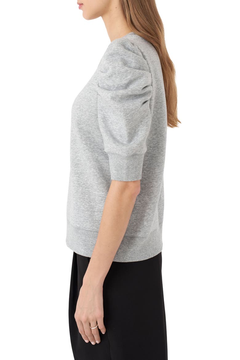 Janine Puff Sleeve Sweatshirt, Alternate, color, HEATHER GREY