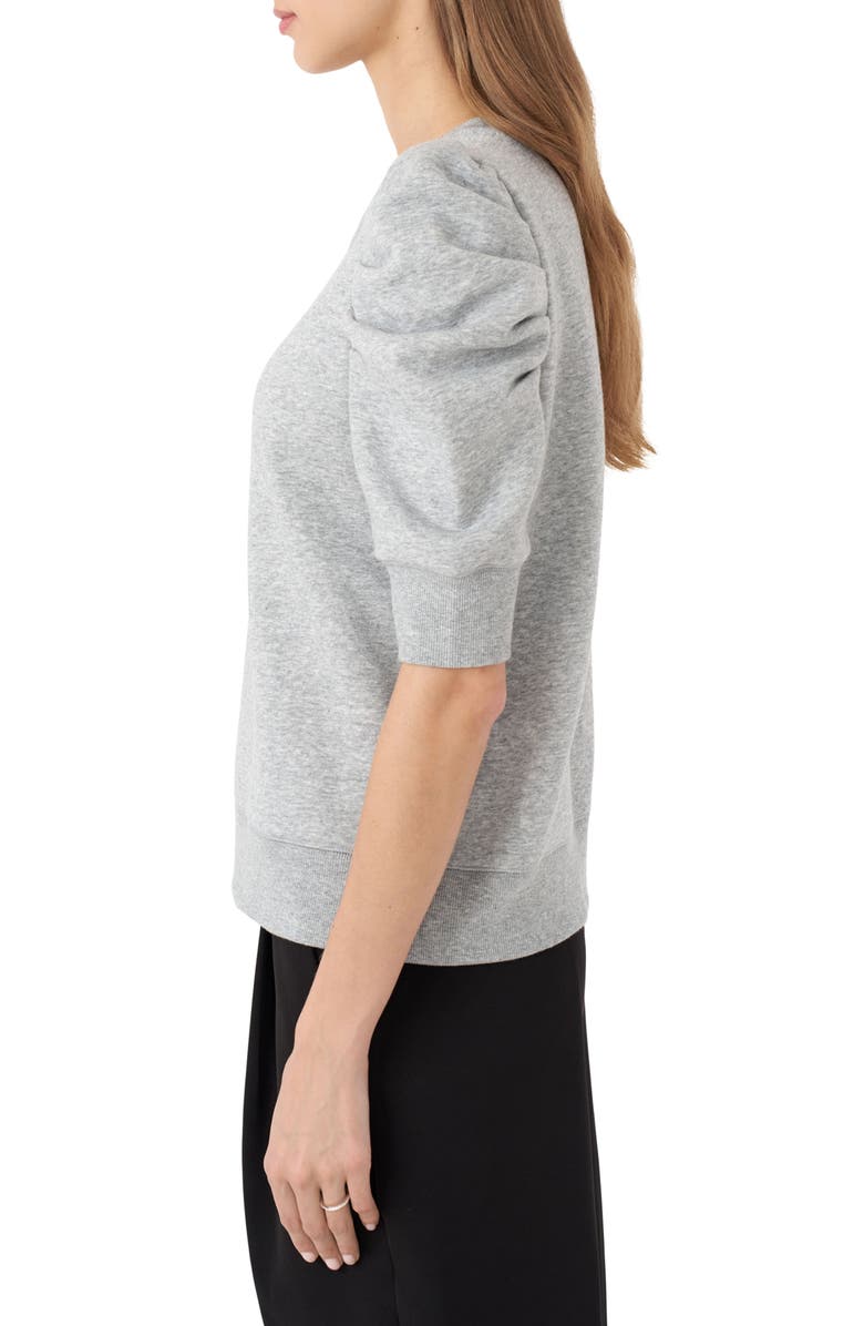 RM Rebecca Minkoff Janine Puff Sleeve Sweatshirt, Alternate, color, Heather Grey