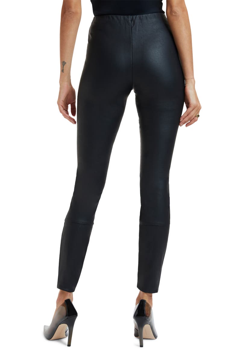 Good American Better Than Faux Leather Leggings, Alternate, color, Black001