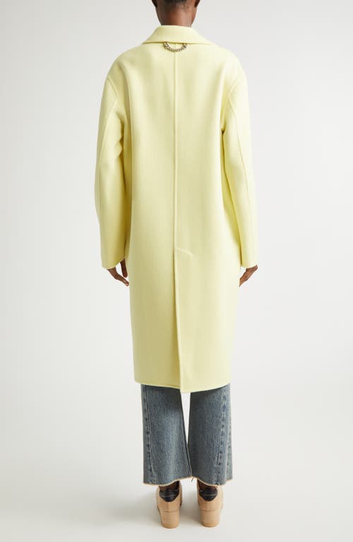 Stella Mccartney Iconic Wool Coat In Yellow
