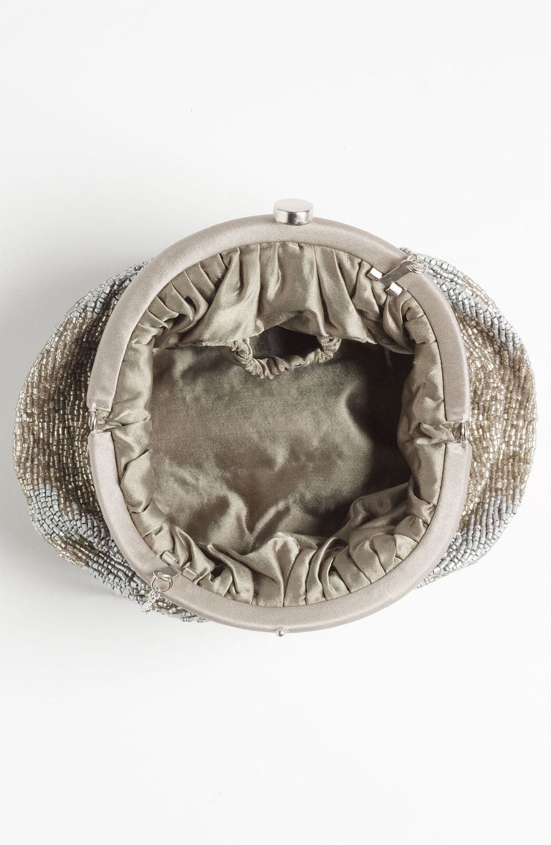 Beaded Pouch, Alternate, color, SILVER/ PEWTER