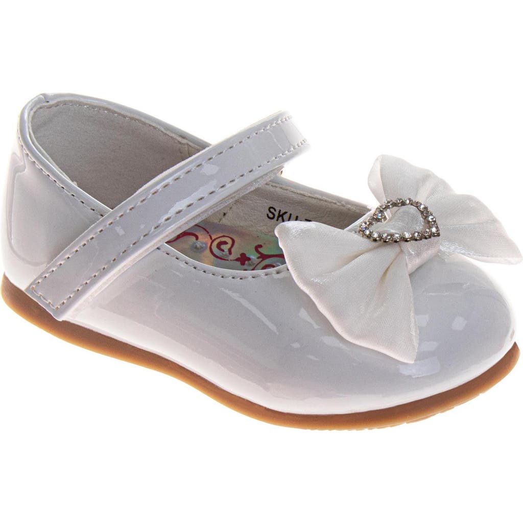 Josmo Kids' Bow Dress Flat In White