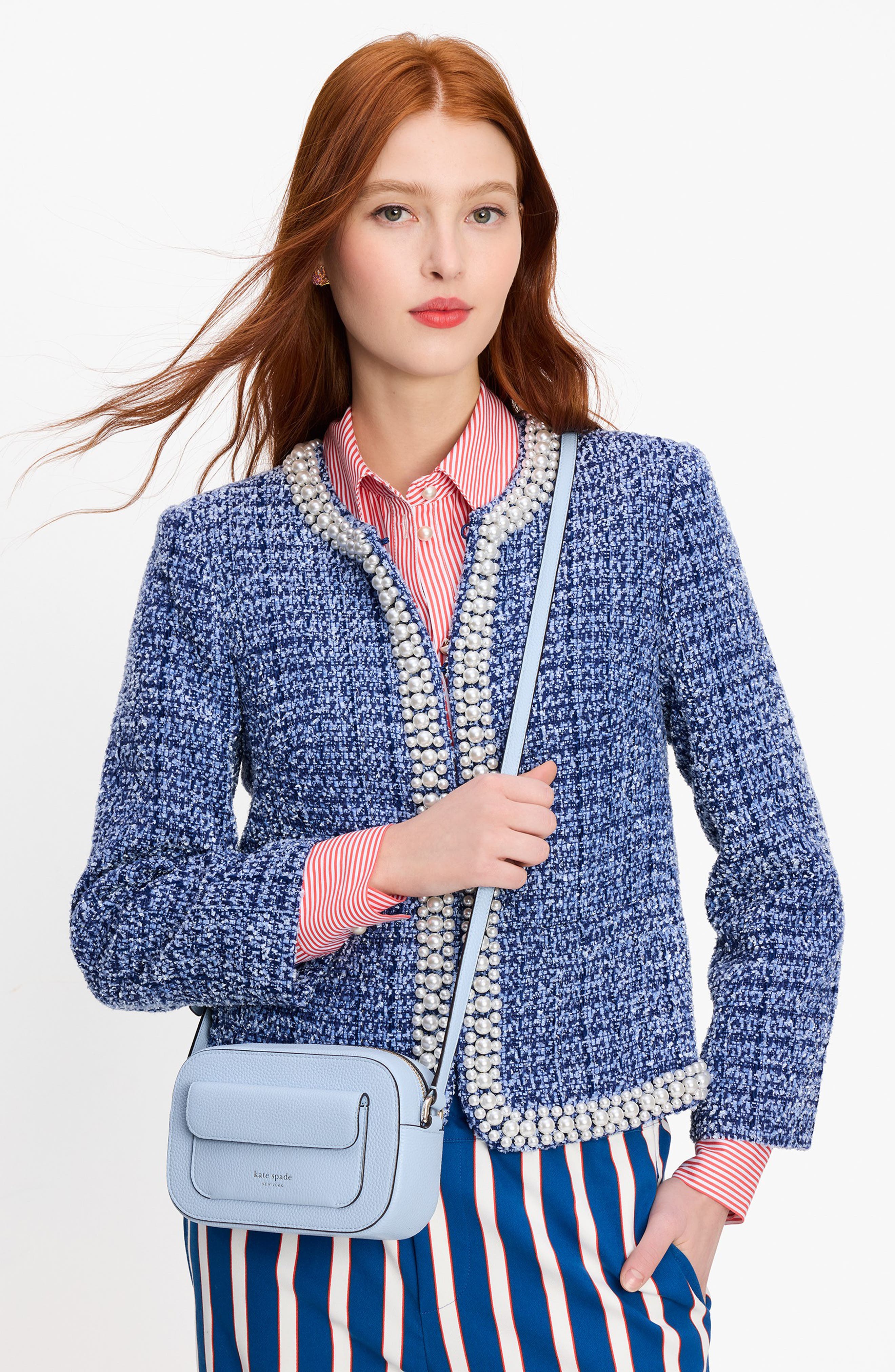 Kate Spade New York ava pebble leather crossbody bag, Alternate, color, North Star