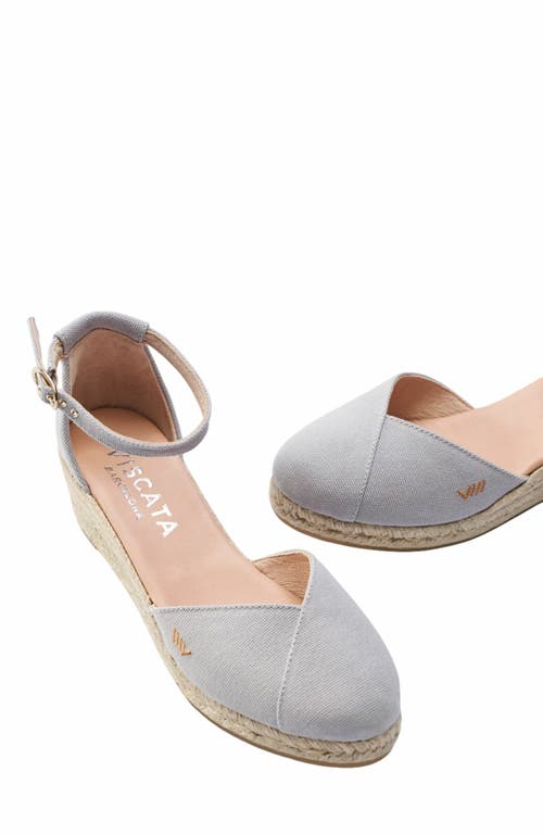 Viscata Formiga Limited Edition Canvas Espadrille Wedges In Gray