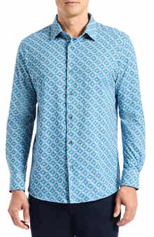 Robert Graham Baylor Stretch Cotton Button-Up Shirt