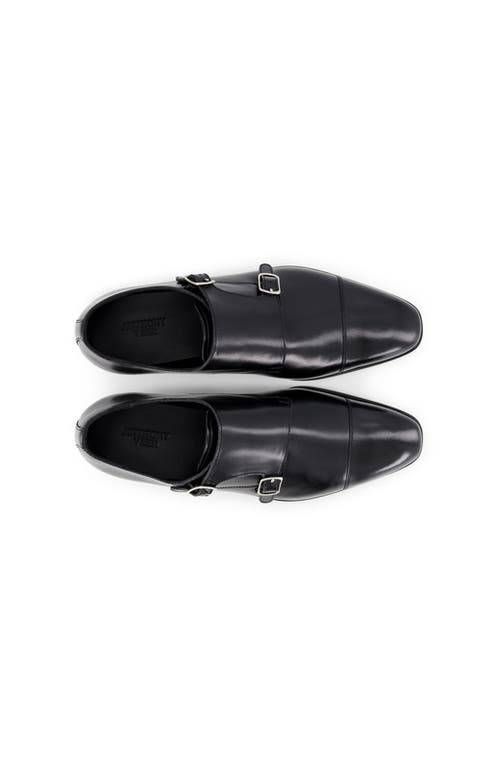 Anthony Veer Bexley Double Monk Boot In Black