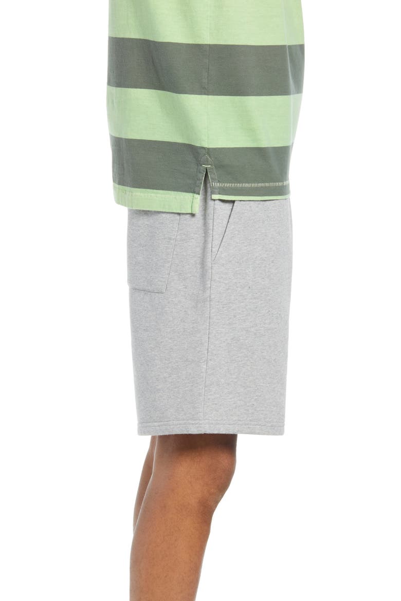 Men's Fleece Drawstring Shorts, Alternate, color, GREY HEATHER