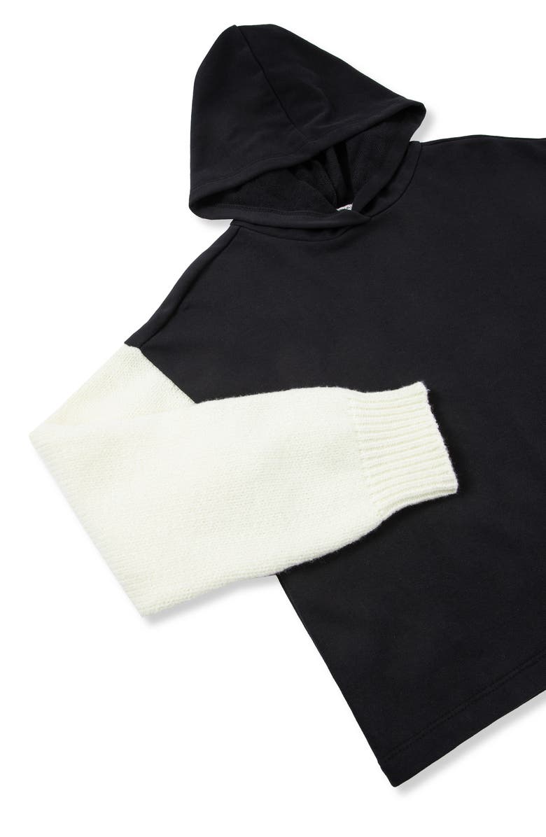 Habitual Kids Kids' Colorblock Hoodie & Faux Leather Skort Set, Alternate, color, 