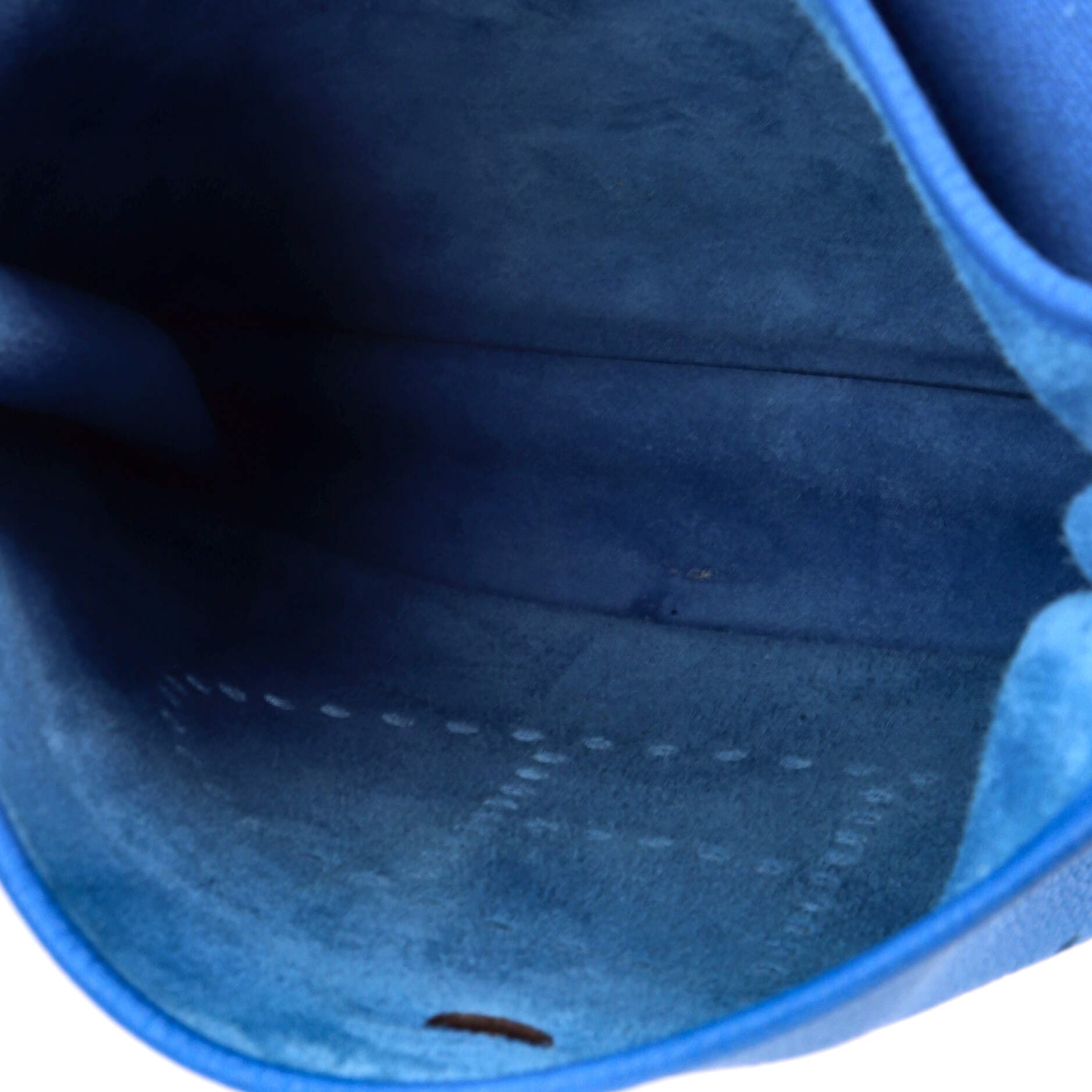 Pre-Owned Hermes Evelyne Bag Gen III Clemence GM, Alternate, color, Mykonos