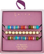 Leith Set of 3 Beaded Stretch Bracelets