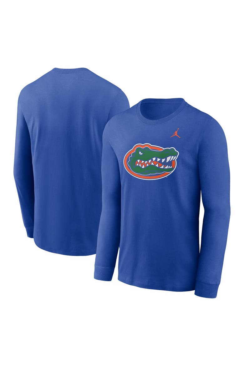 Men's Jordan Brand Royal Florida Gators Primary Logo Long Sleeve T-Shirt, Main, color, Royal