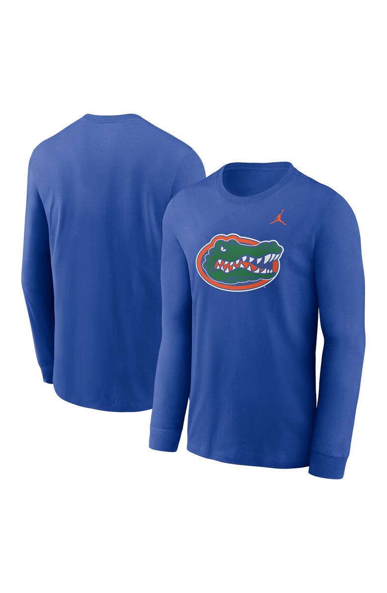 Jordan Brand Men's Jordan Brand Royal Florida Gators Primary Logo Long Sleeve T-Shirt, Main, color, 