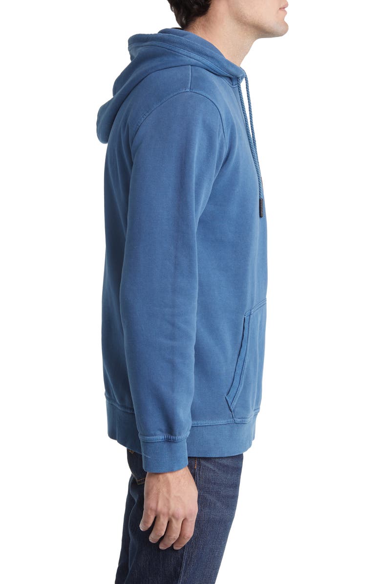 Stone Rose Fleece Hoodie, Alternate, color, Denim
