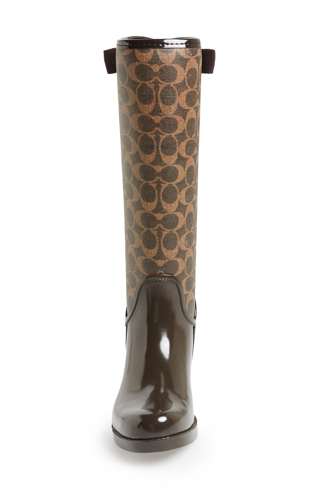 COACH 'Tristee' Rain Boot, Alternate, color, 