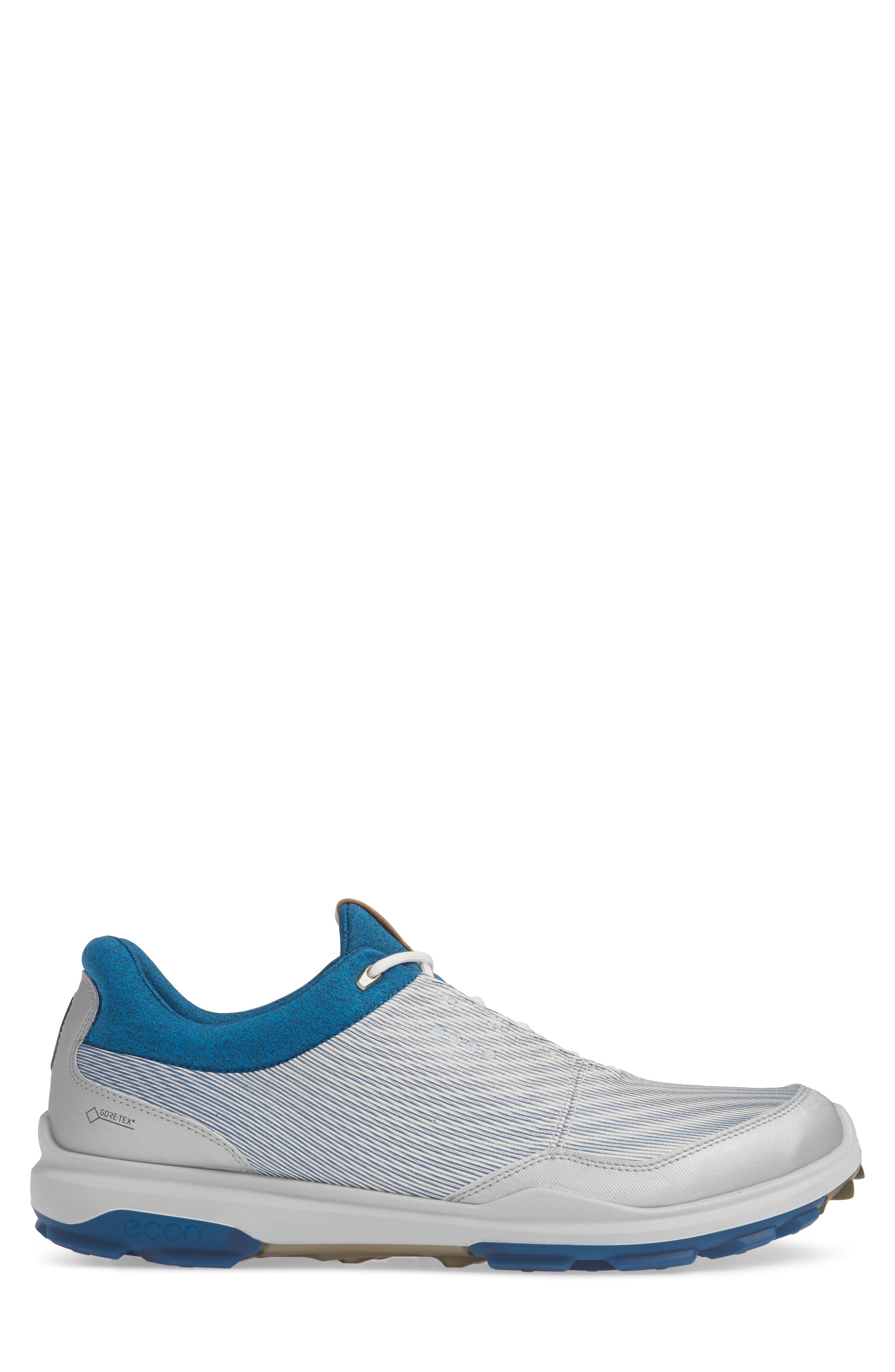 BIOM Hybrid 3 Gore-Tex® Golf Shoe, Alternate, color, WHITE/ OLYMPIAN BLUE LEATHER
