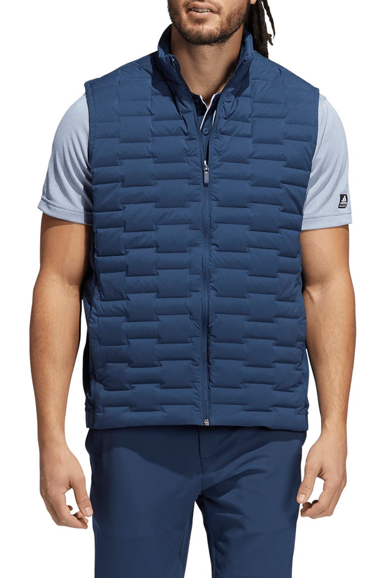 First Guard Quilted Golf Vest, Main, color, CREW NAVY