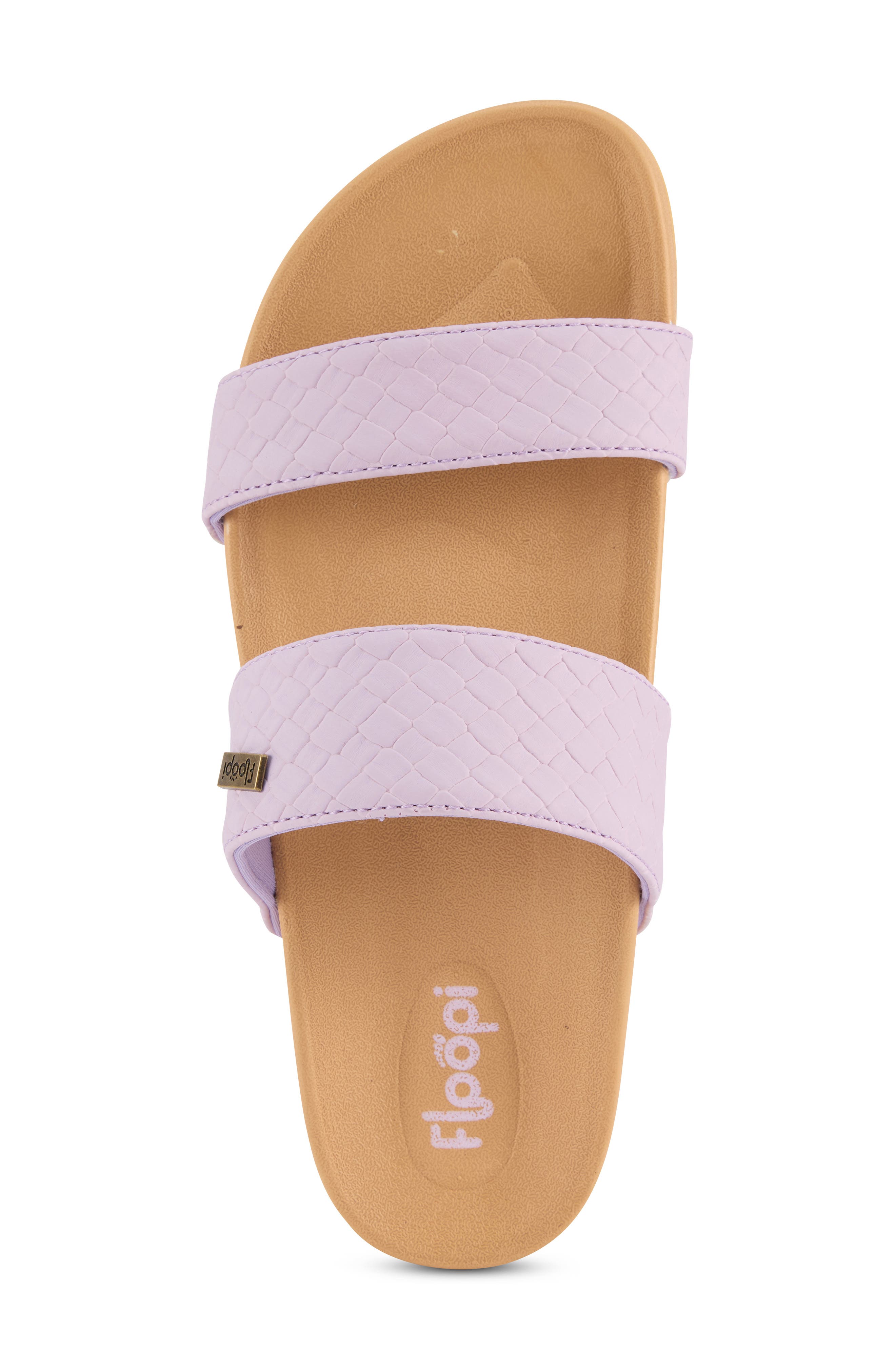 Double Strap Slide Sandal, Alternate, color, LAVENDER