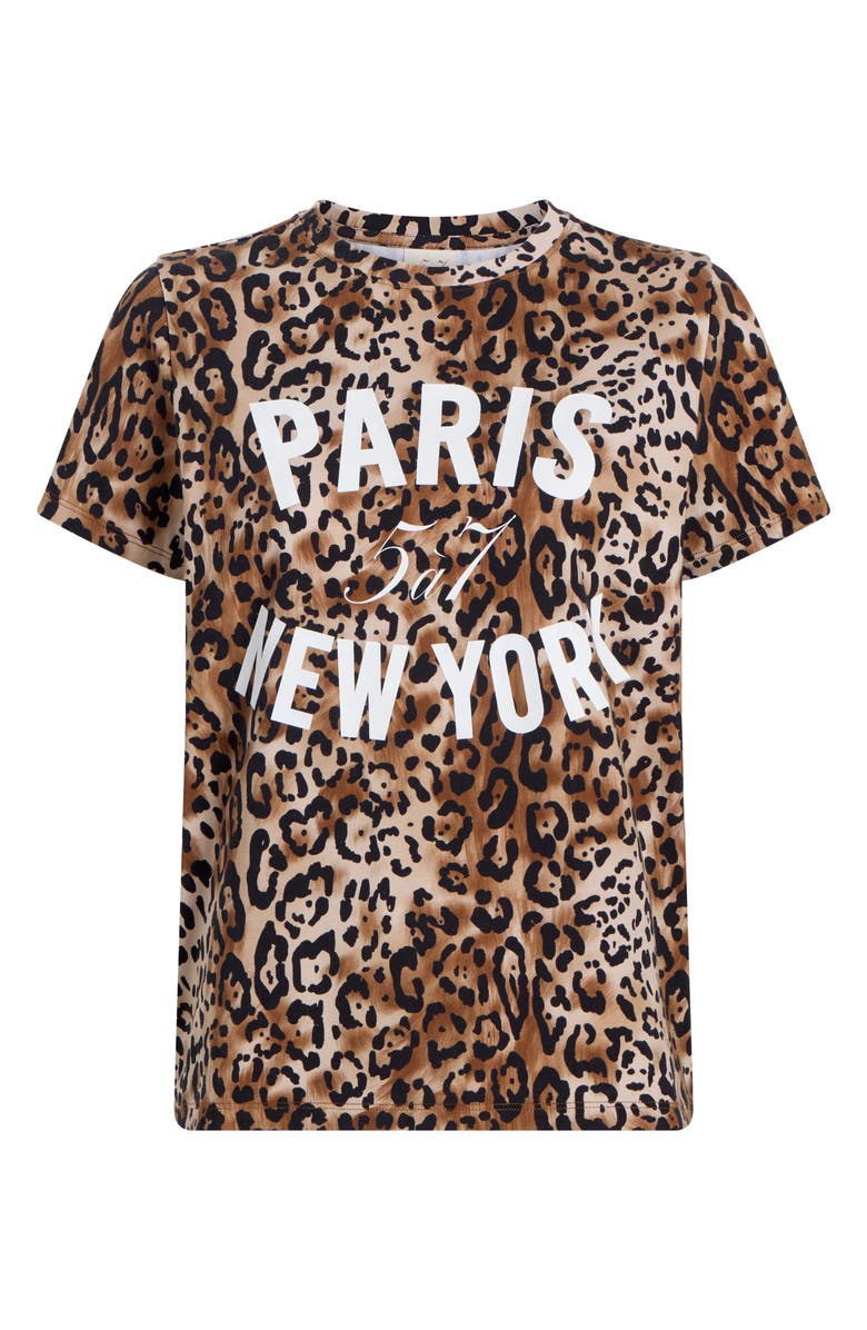 Cinq à Sept Paris New York Graphic T-Shirt, Alternate, color, Black/ Sahara