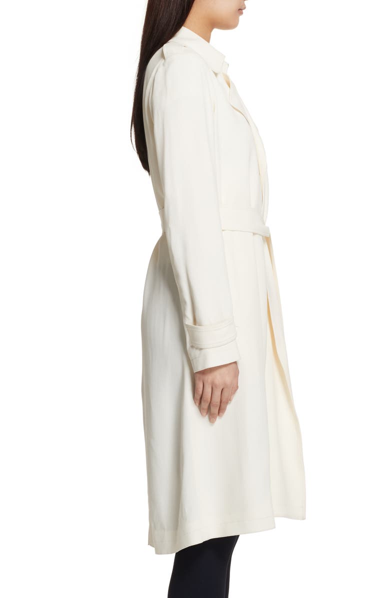 Theory Oaklane Rosina Crepe Trench Coat, Alternate, color,