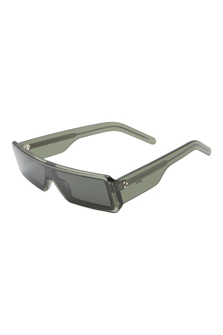 Geth Flat Front Rectangular Shield Sunglasses, Alternate, color, BOSCO TEMPLE/ BOSCO LENS
