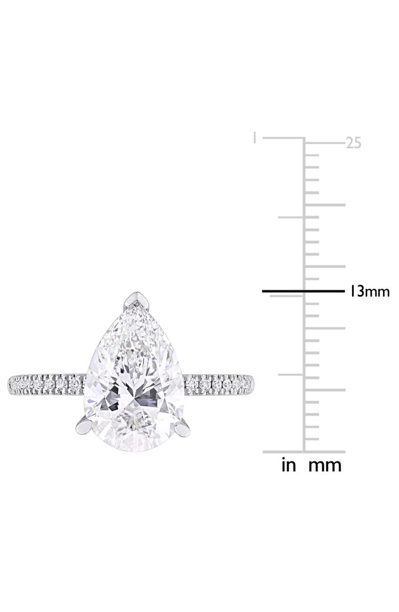 Julianna B. 3-1/6 CTW Lab-Grown Diamond Pear Solitaire Ring 14k, Alternate, color, White Gold