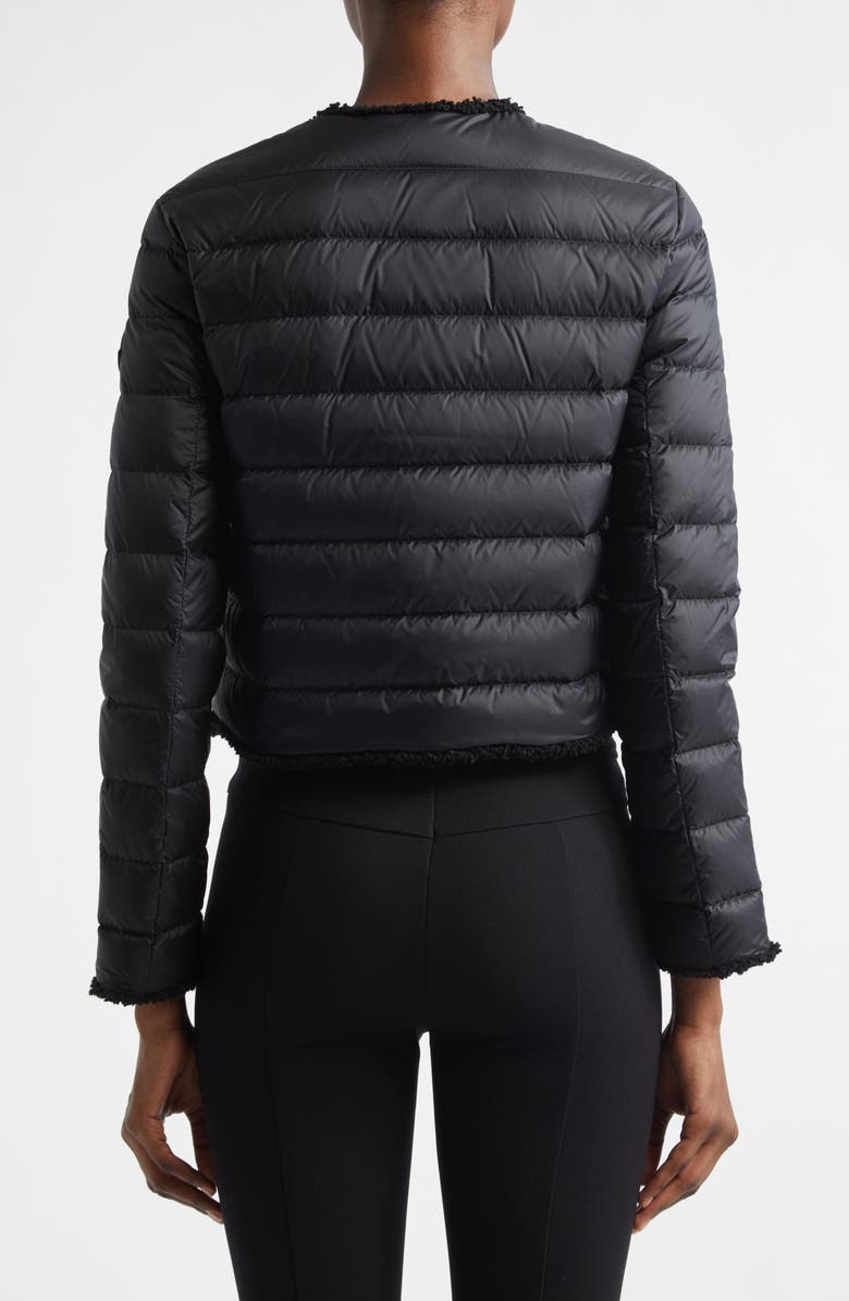Moncler Fleurs Down Puffer Jacket, Alternate, color, Black