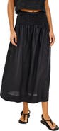 Rails Alessa Smock Waist Linen Skirt