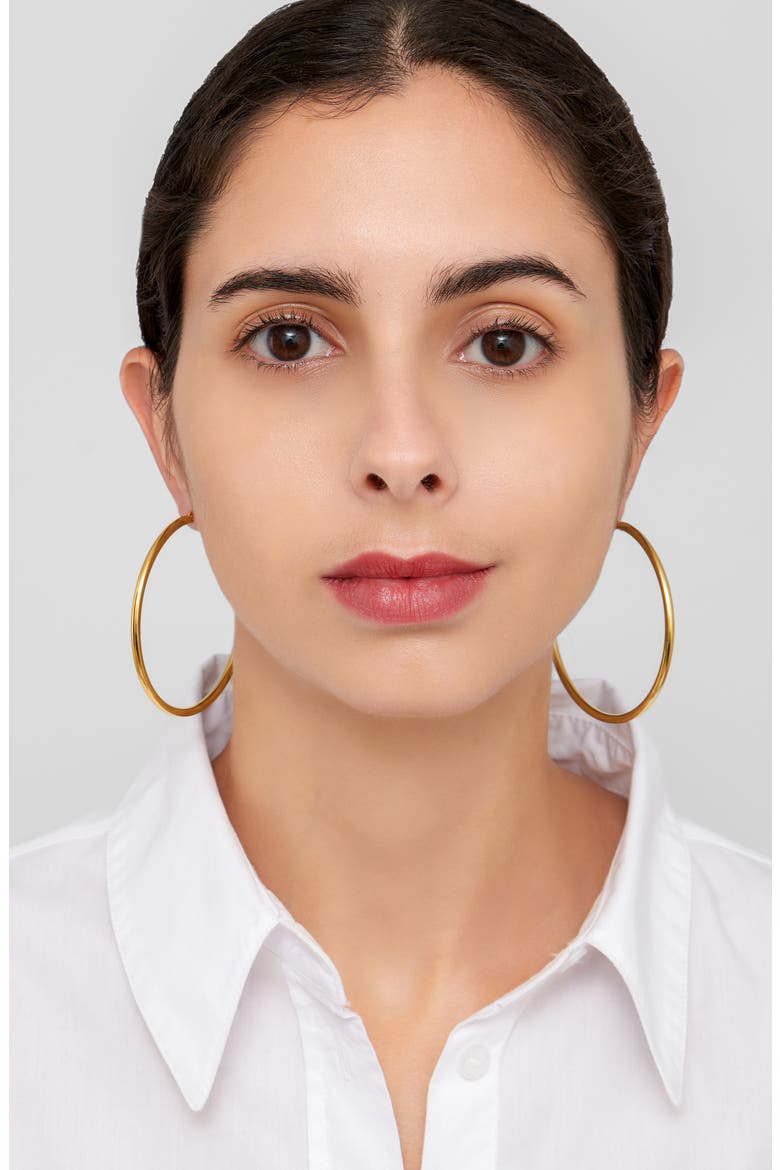 Water Resistant Hoop Earrings Set, Alternate, color, YELLOW