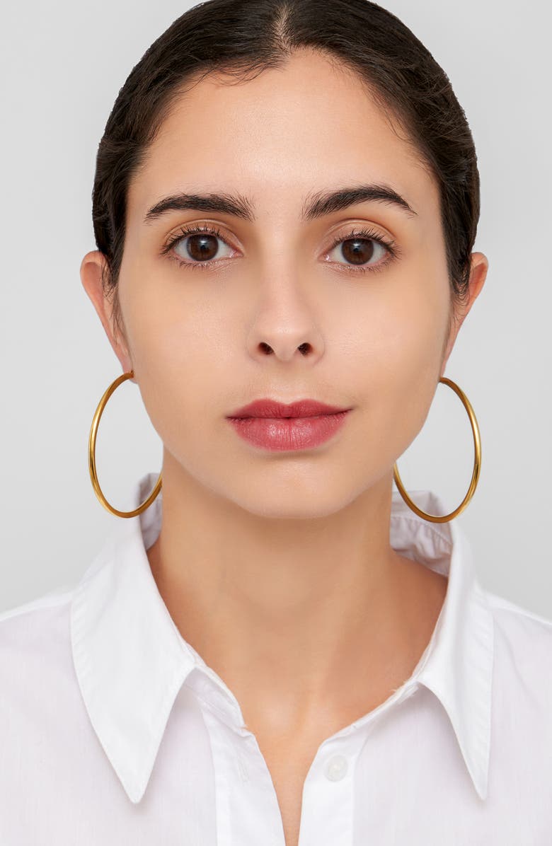 Adornia Water Resistant Hoop Earrings Set, Alternate, color, Yellow