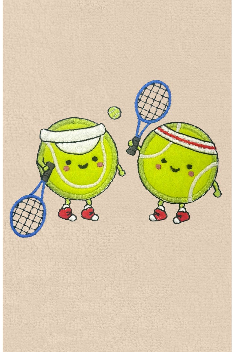 2-Pack Embroidered Hand Towel, Alternate, color, SAND TENNIS