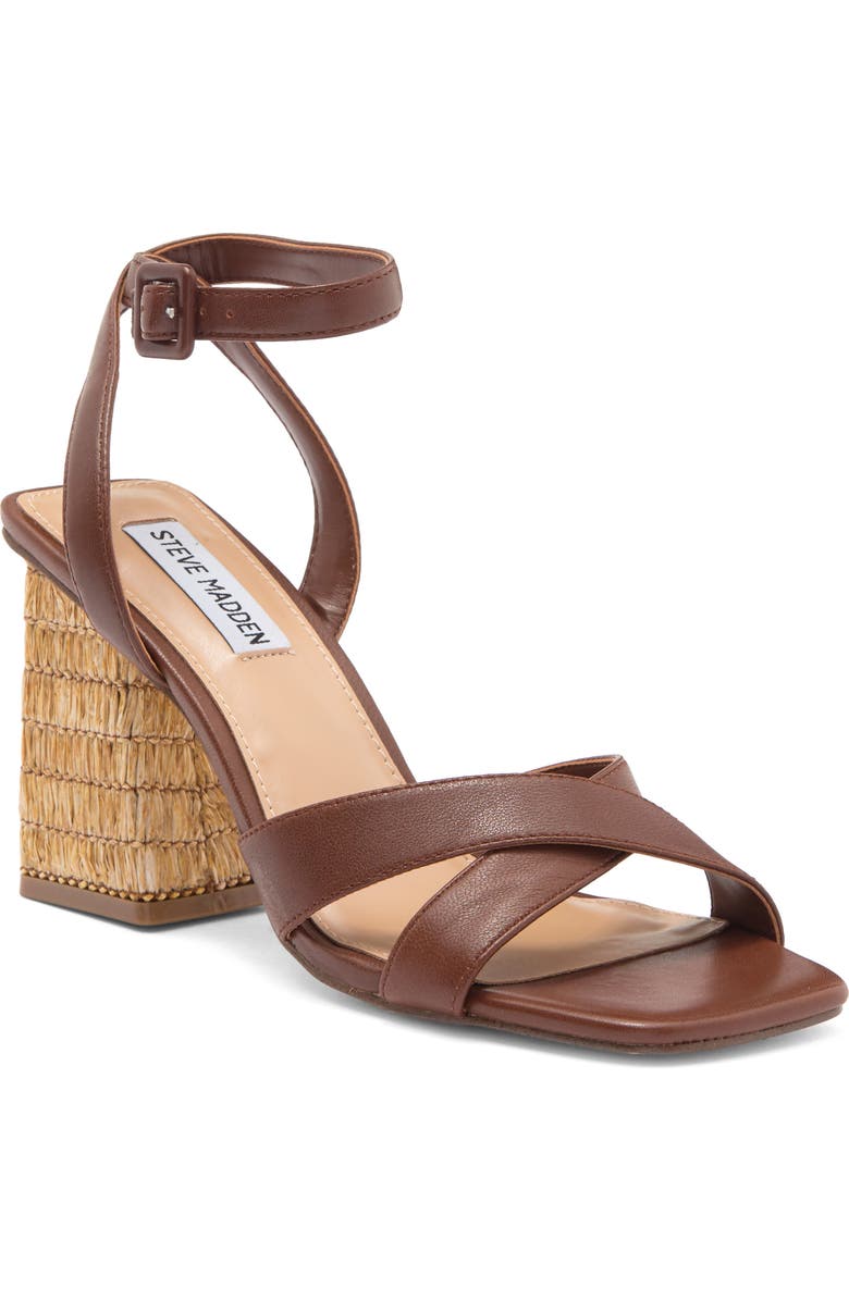 Steve Madden Renley Block Heel Ankle Strap Sandal, Main, color,