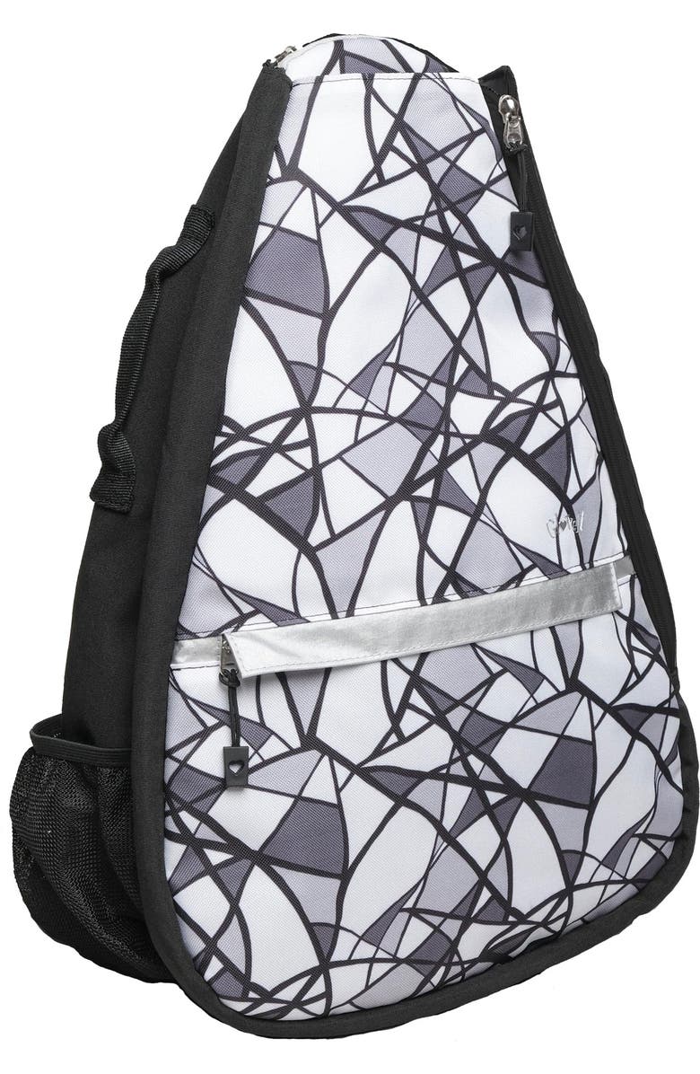 Glove It Onyx Geo Tennis Backpack, Main, color, Onyx Geo