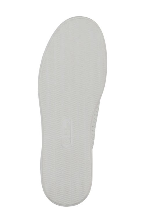 White Mountain Footwear Upscale Knit Sneaker In White Fabric