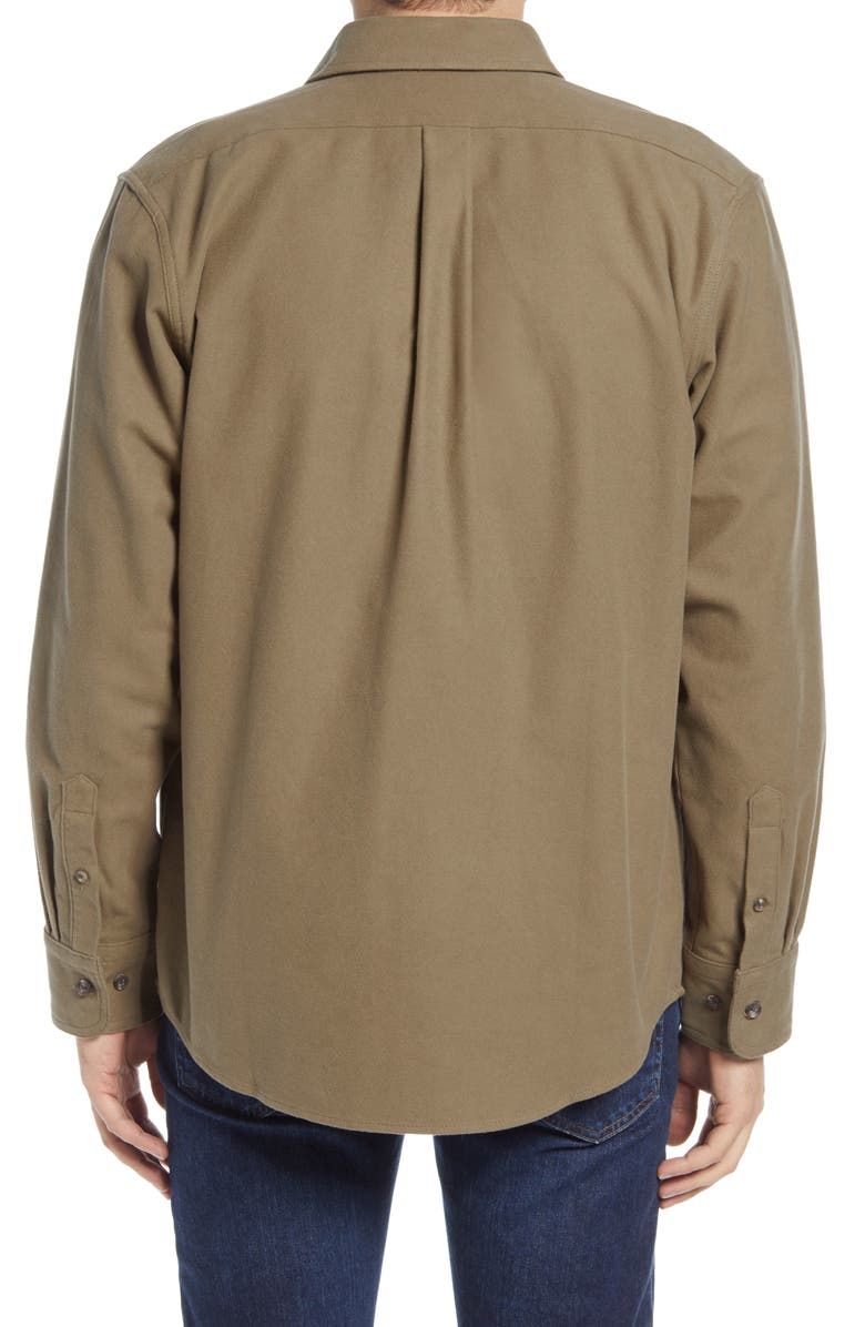 Filson Seattle Regular Fit Button-Up Moleskin Shirt, Alternate, color, 
