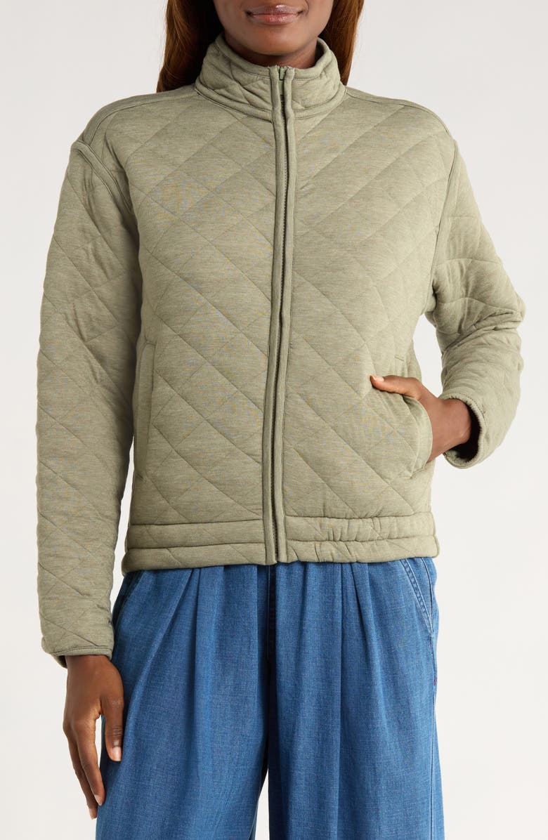 Marine Layer Corbet Quilted Jacket, Alternate, color, Olive