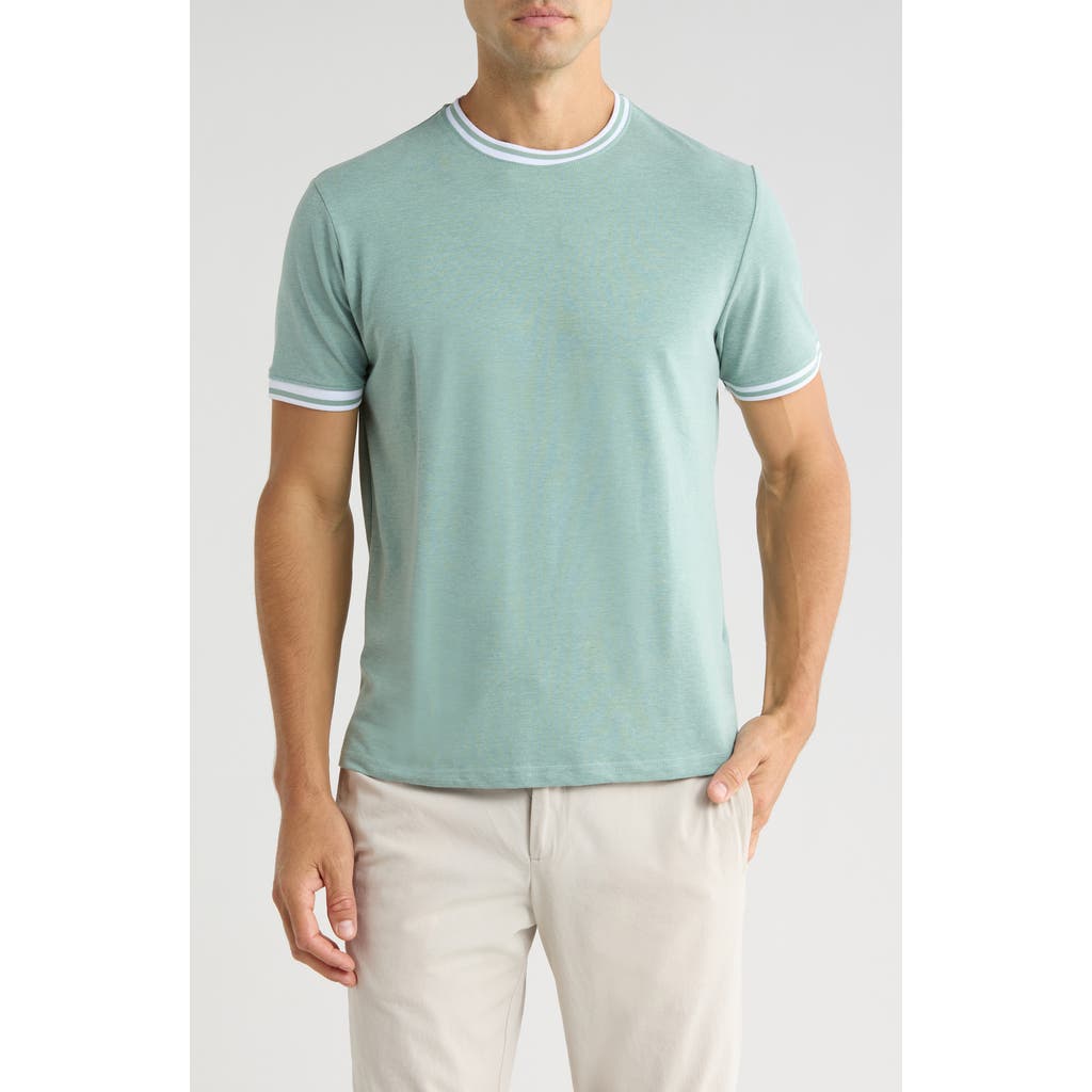 Cactus Man Tipped Crewneck T-shirt In Blue