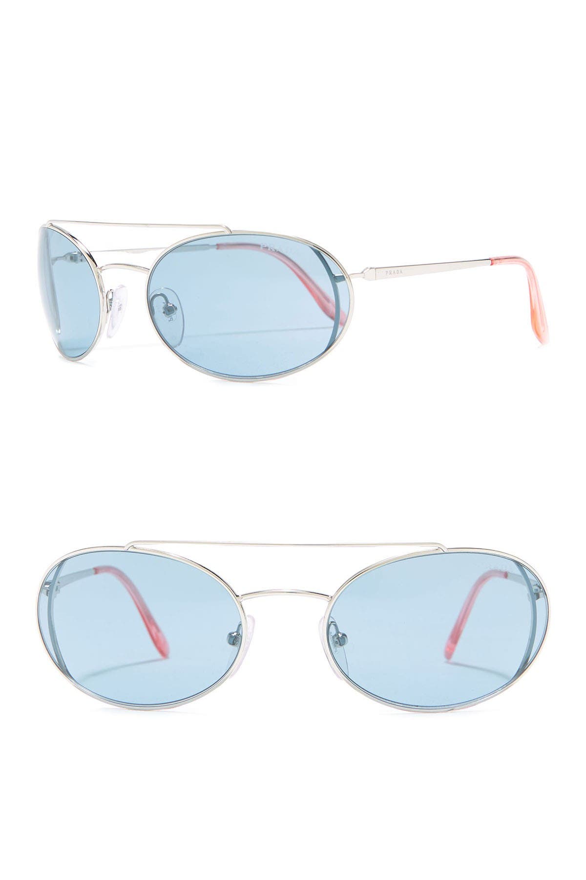 Prada 61mm Oval Wire Frame Sunglasses (Women) | Nordstromrack