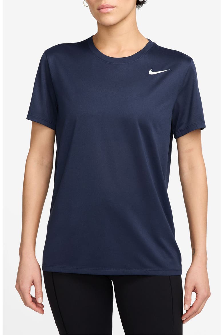 Dri-FIT Crewneck T-Shirt, Main, color, 410 MNNAVY/WHITE