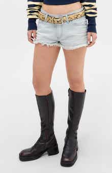 Minnie Distressed Denim Cutoff Shorts